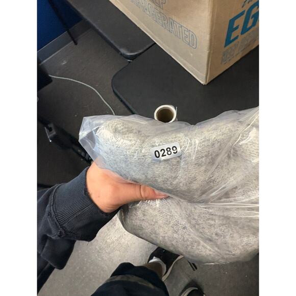 Vintage 80s Lord Jeff Crewneck Sweater Mens Medium Gray Knit Shetland Wool USA - Picture 6 of 6